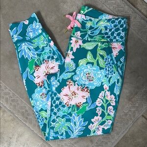 New Lilly Pulitzer Luxletic 50+ UPF Island Mid Rise Jogger